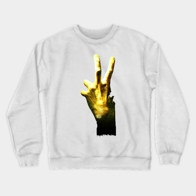 Left 4 Dead 2 Hand Crewneck Sweatshirt by red-leaf